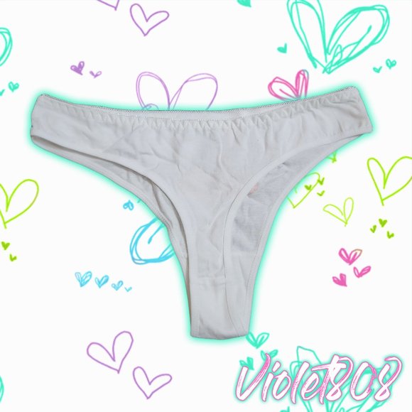 [L] White/Pink Flamingo Thong - Picture 2 of 2